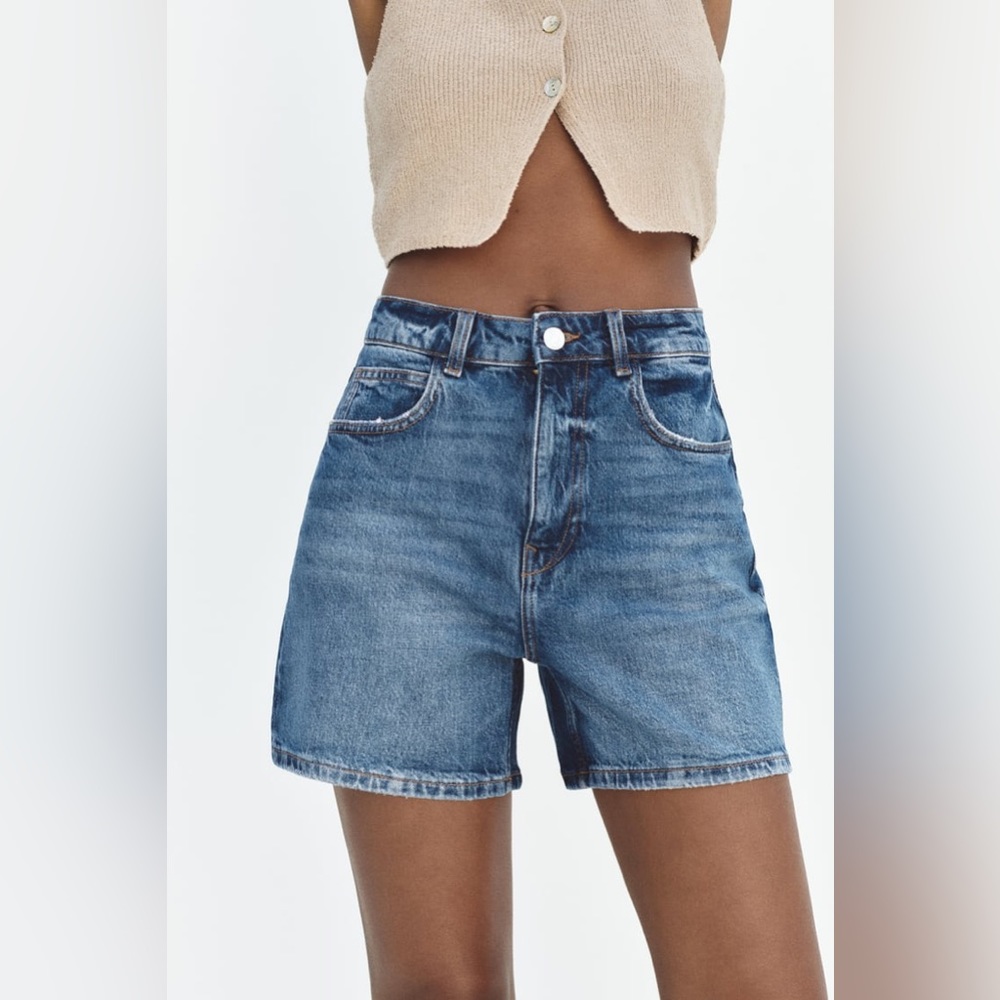 Zara mom fit shorts